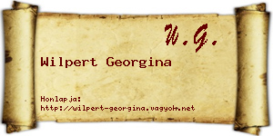 Wilpert Georgina névjegykártya